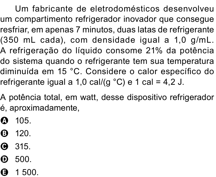 Questão 102 no caderno Azul do ENEM PPL 2023