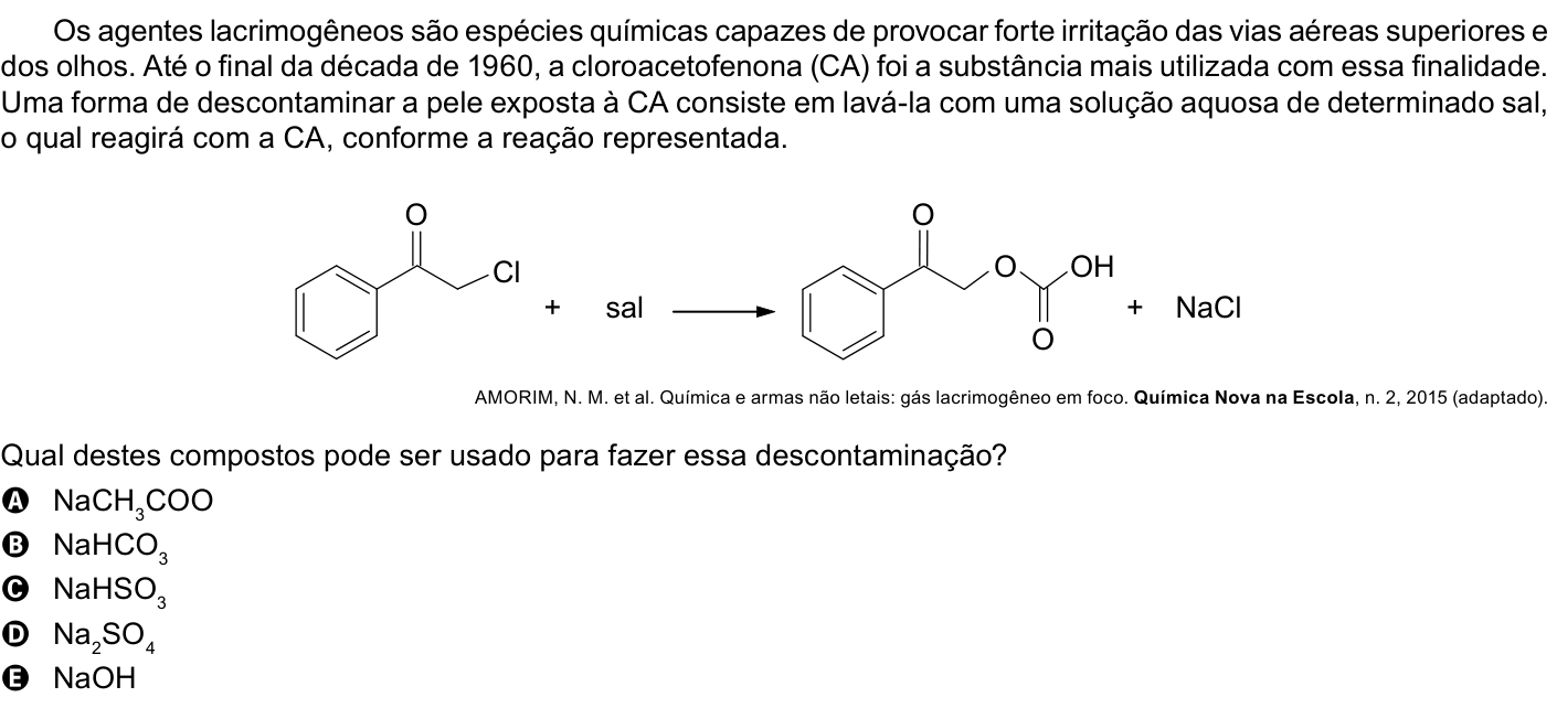 Questão 108 no caderno Azul do ENEM PPL 2023