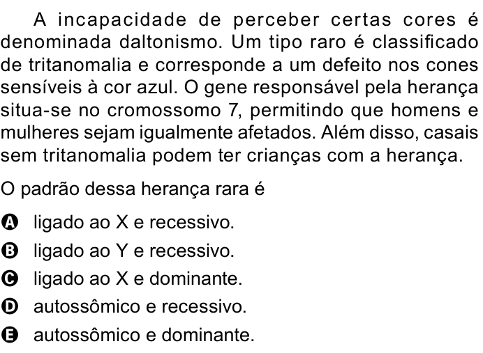 Questão 113 no caderno Azul do ENEM PPL 2023