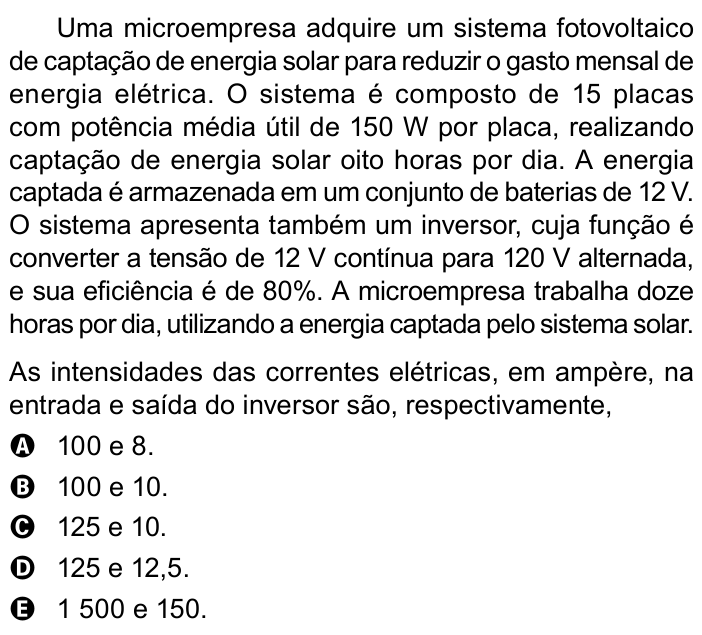 Questão 133 no caderno Azul do ENEM PPL 2023