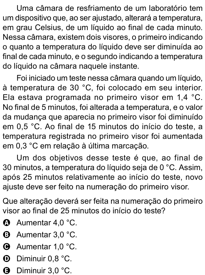 Questão 139 no caderno Azul do ENEM PPL 2023