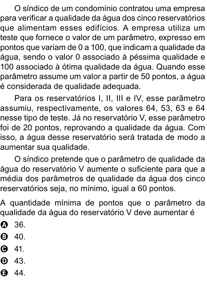 Questão 140 no caderno Azul do ENEM PPL 2023
