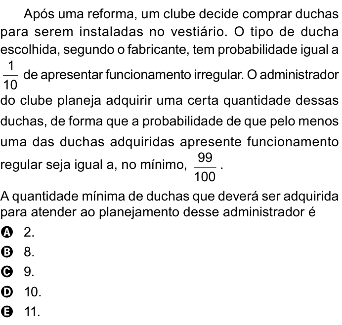 Questão 141 no caderno Azul do ENEM PPL 2023