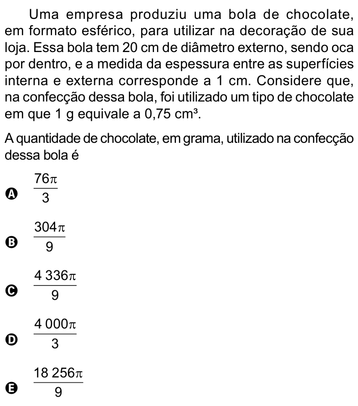 Questão 159 no caderno Azul do ENEM PPL 2023