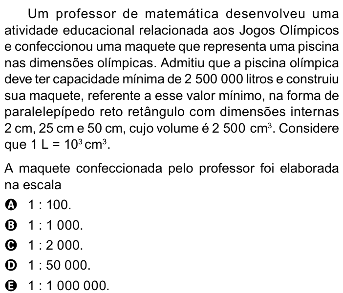 Questão 171 no caderno Azul do ENEM PPL 2023