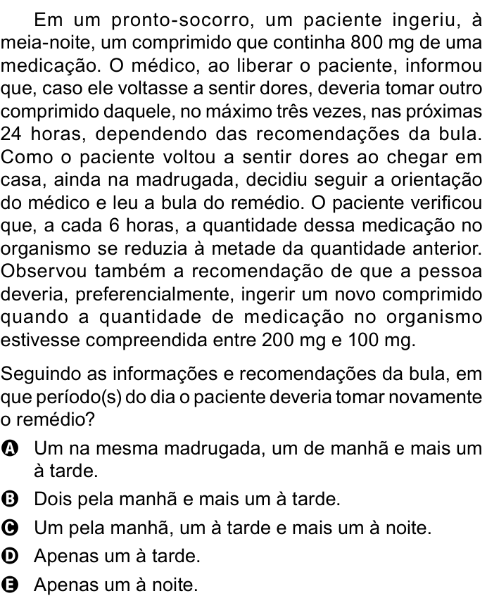 Questão 176 no caderno Azul do ENEM PPL 2023
