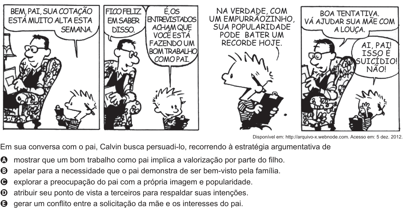 Questão 7 no caderno Azul do ENEM PPL 2018
