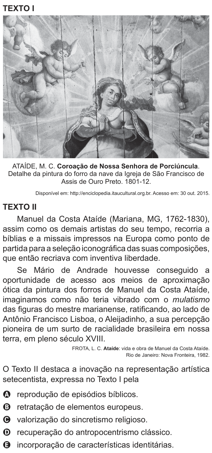 Questão 34 no caderno Azul do ENEM PPL 2018