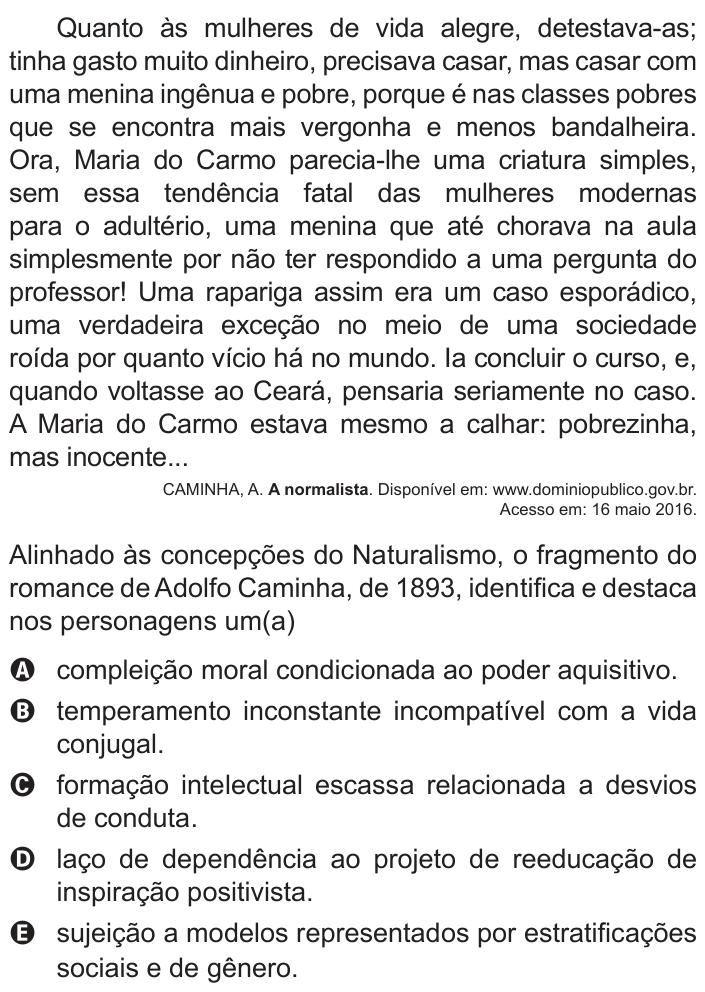 Questão 37 no caderno Azul do ENEM PPL 2018