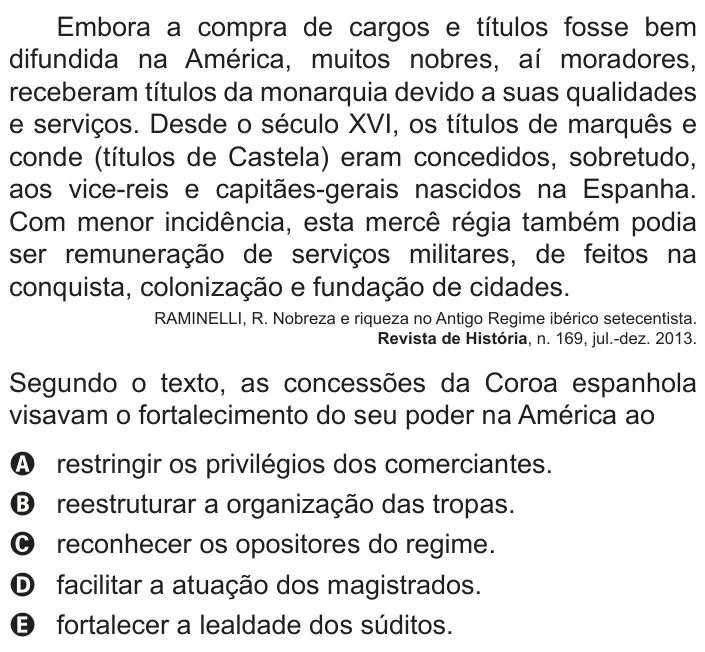 Questão 70 no caderno Azul do ENEM PPL 2018