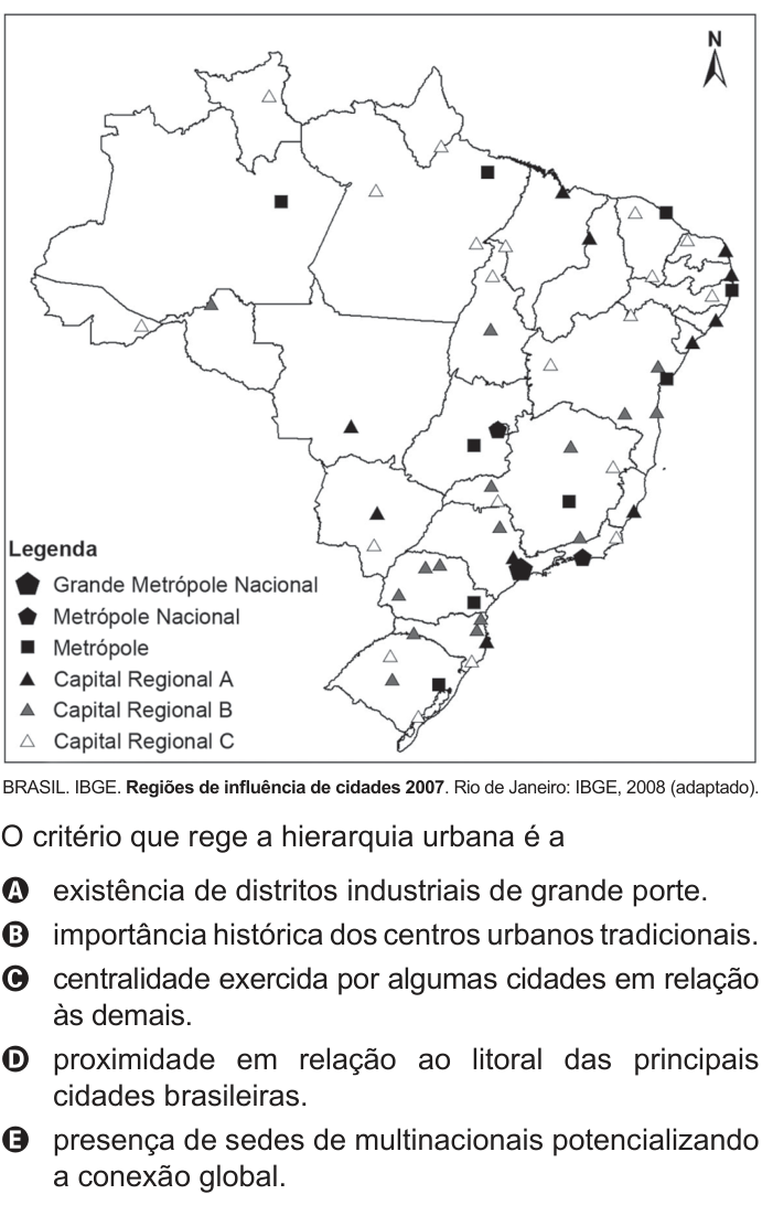 Questão 80 no caderno Azul do ENEM PPL 2018
