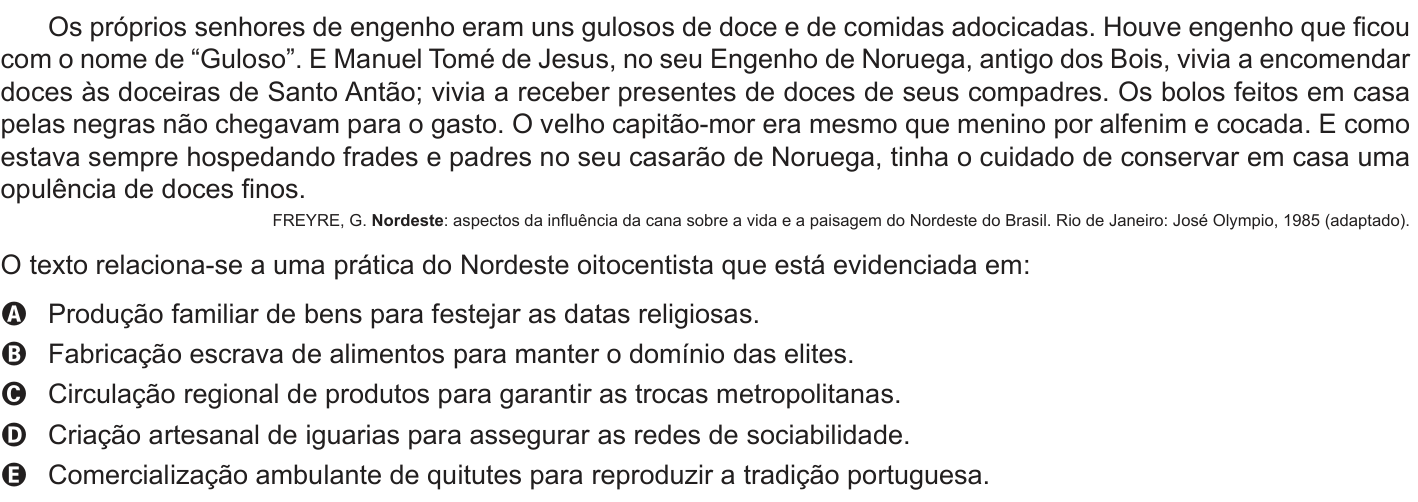 Questão 85 no caderno Azul do ENEM PPL 2018