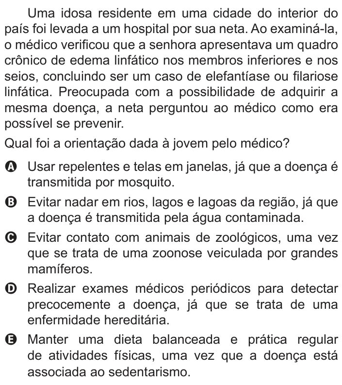 Questão 93 no caderno Azul do ENEM PPL 2018