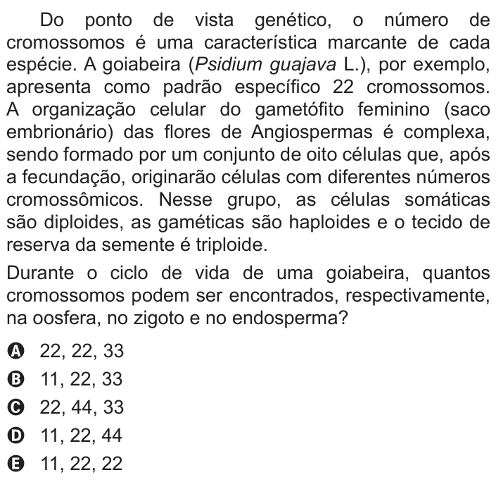 Questão 94 no caderno Azul do ENEM PPL 2018