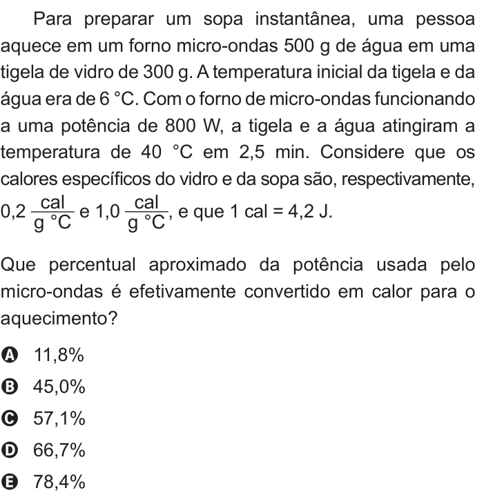 Questão 102 no caderno Azul do ENEM PPL 2018