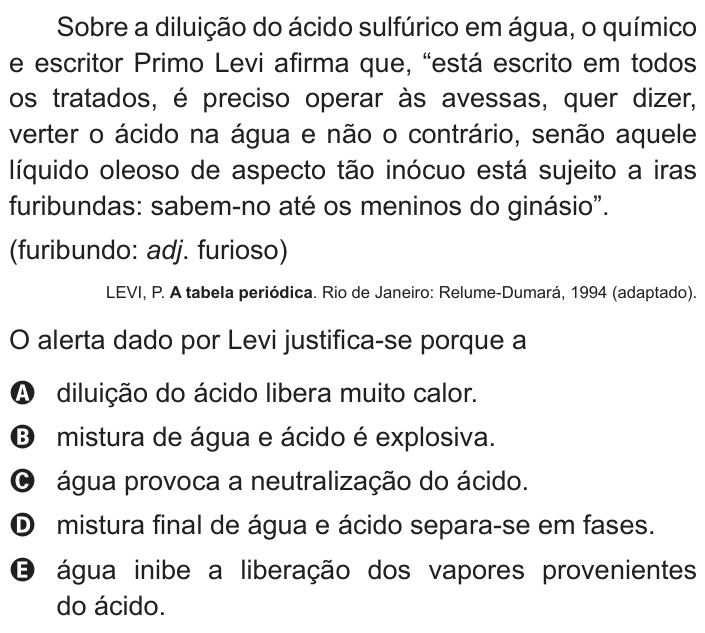 Questão 116 no caderno Azul do ENEM PPL 2018