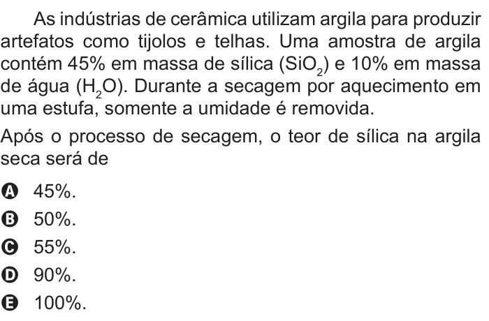 Questão 117 no caderno Azul do ENEM PPL 2018