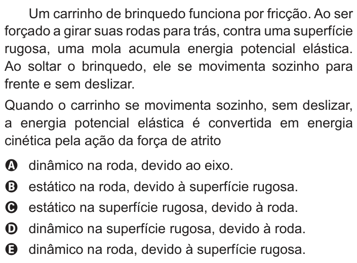 Questão 128 no caderno Azul do ENEM PPL 2018