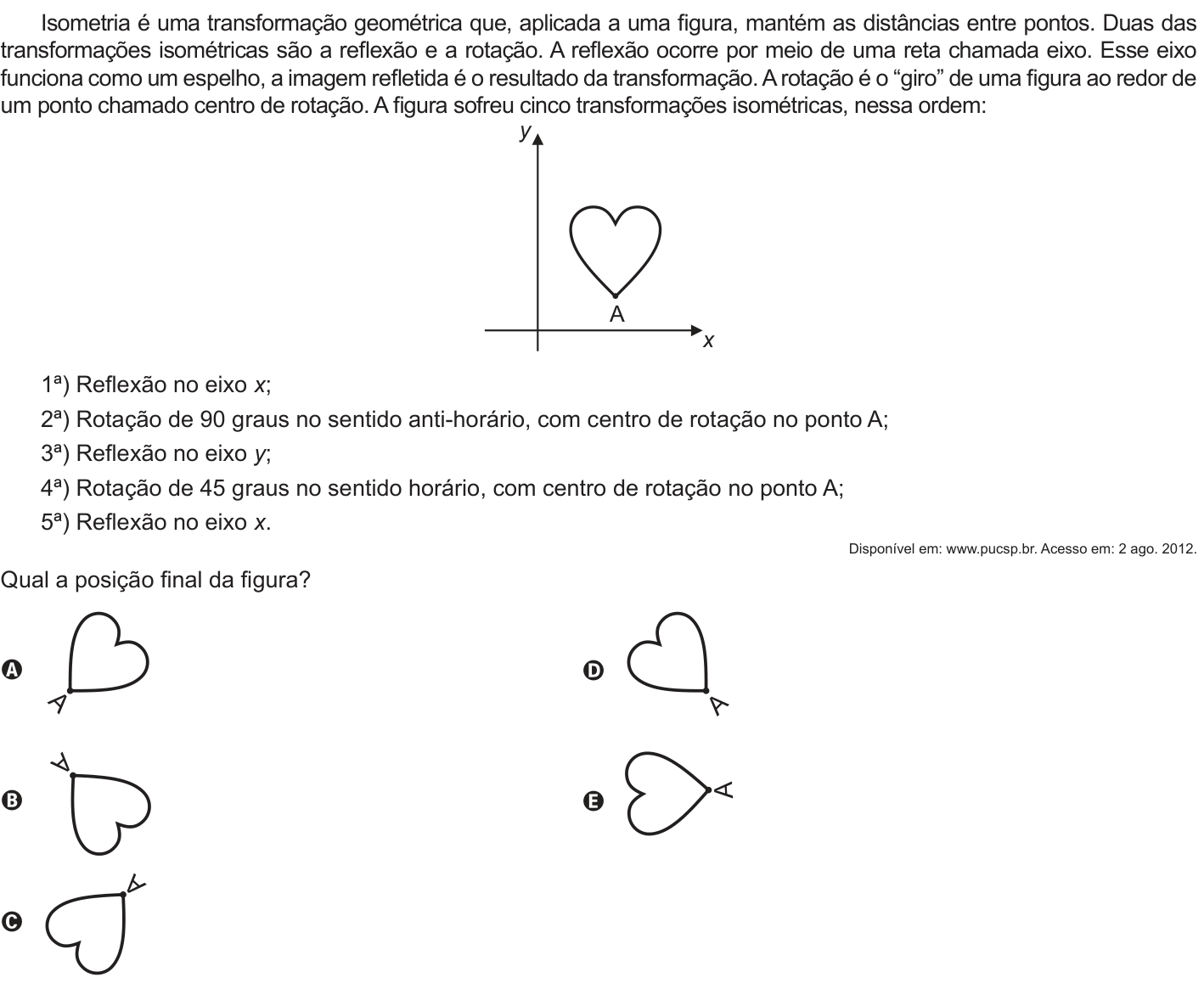 Questão 140 no caderno Azul do ENEM PPL 2018