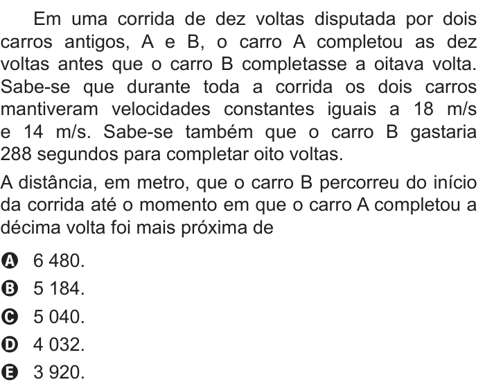 Questão 147 no caderno Azul do ENEM PPL 2018