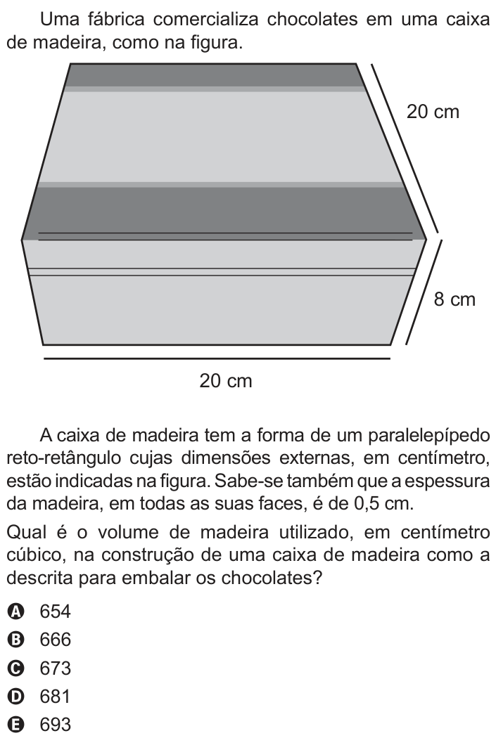 Questão 157 no caderno Azul do ENEM PPL 2018