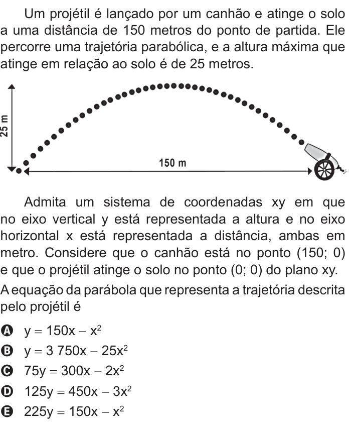 Questão 158 no caderno Azul do ENEM PPL 2018