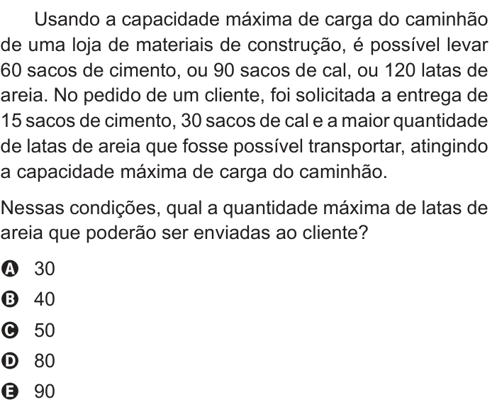 Questão 174 no caderno Azul do ENEM PPL 2018