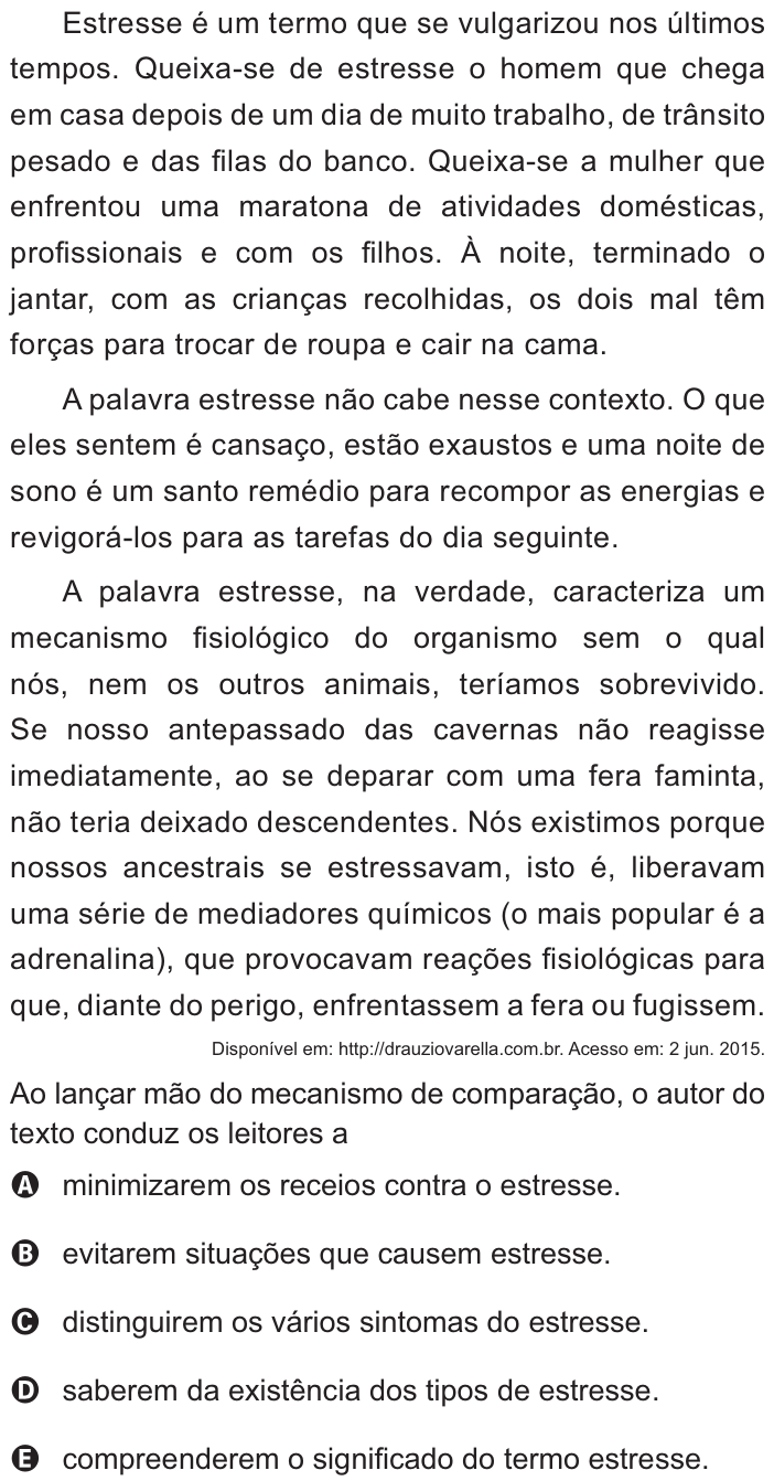 Questão 12 no caderno Azul do ENEM PPL 2021