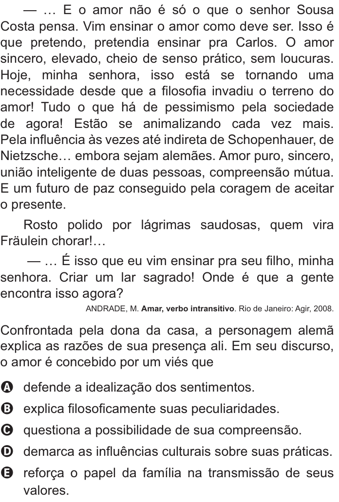 Questão 13 no caderno Azul do ENEM PPL 2021