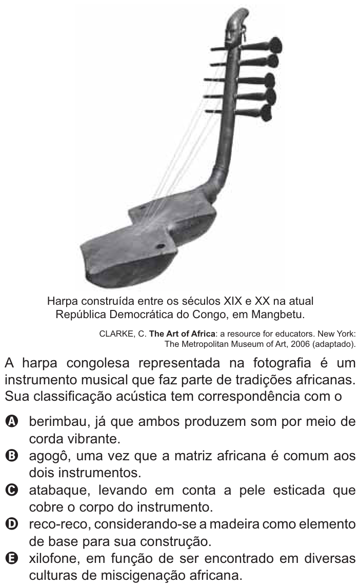 Questão 18 no caderno Azul do ENEM PPL 2021