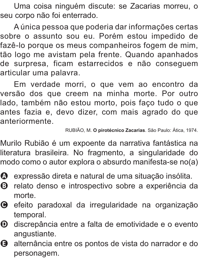 Questão 32 no caderno Azul do ENEM PPL 2021