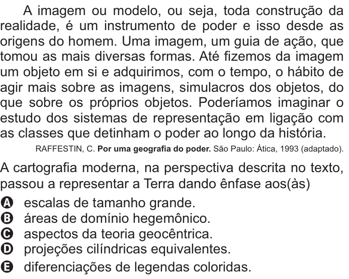 Questão 47 no caderno Azul do ENEM PPL 2021