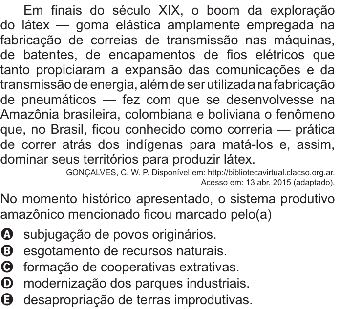 Questão 53 no caderno Azul do ENEM PPL 2021