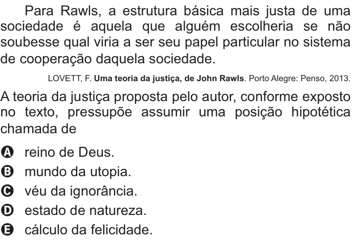 Questão 73 no caderno Azul do ENEM PPL 2021