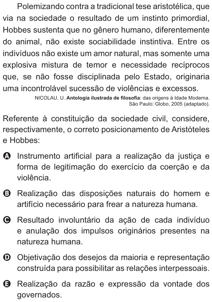 Questão 76 no caderno Azul do ENEM PPL 2021