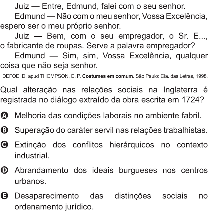 Questão 86 no caderno Azul do ENEM PPL 2021
