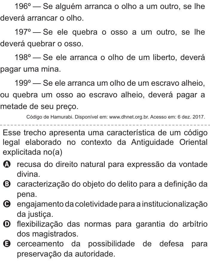 Questão 88 no caderno Azul do ENEM PPL 2021