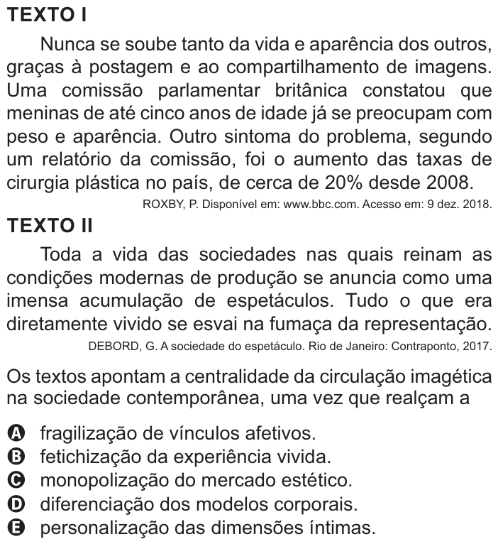 Questão 90 no caderno Azul do ENEM PPL 2021