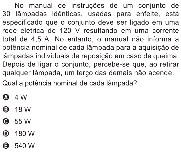 Questão 113 no caderno Azul do ENEM PPL 2021