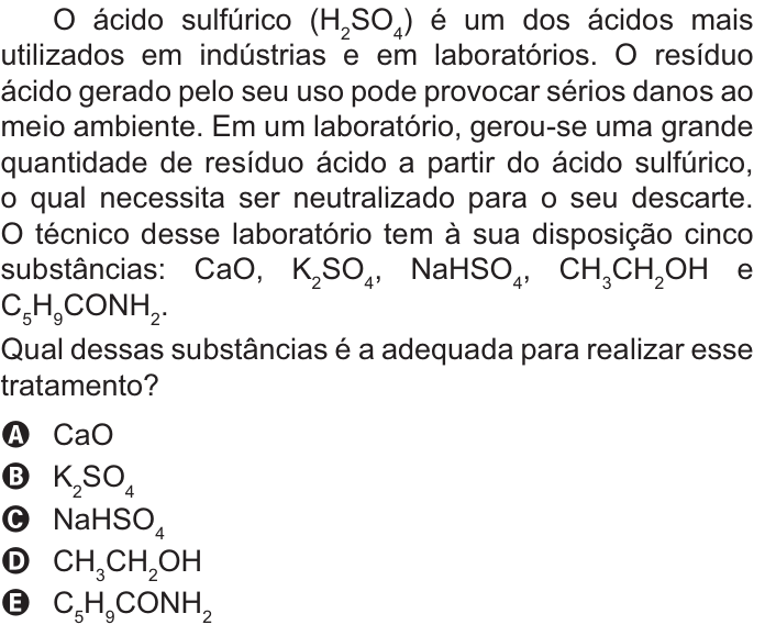 Questão 118 no caderno Azul do ENEM PPL 2021