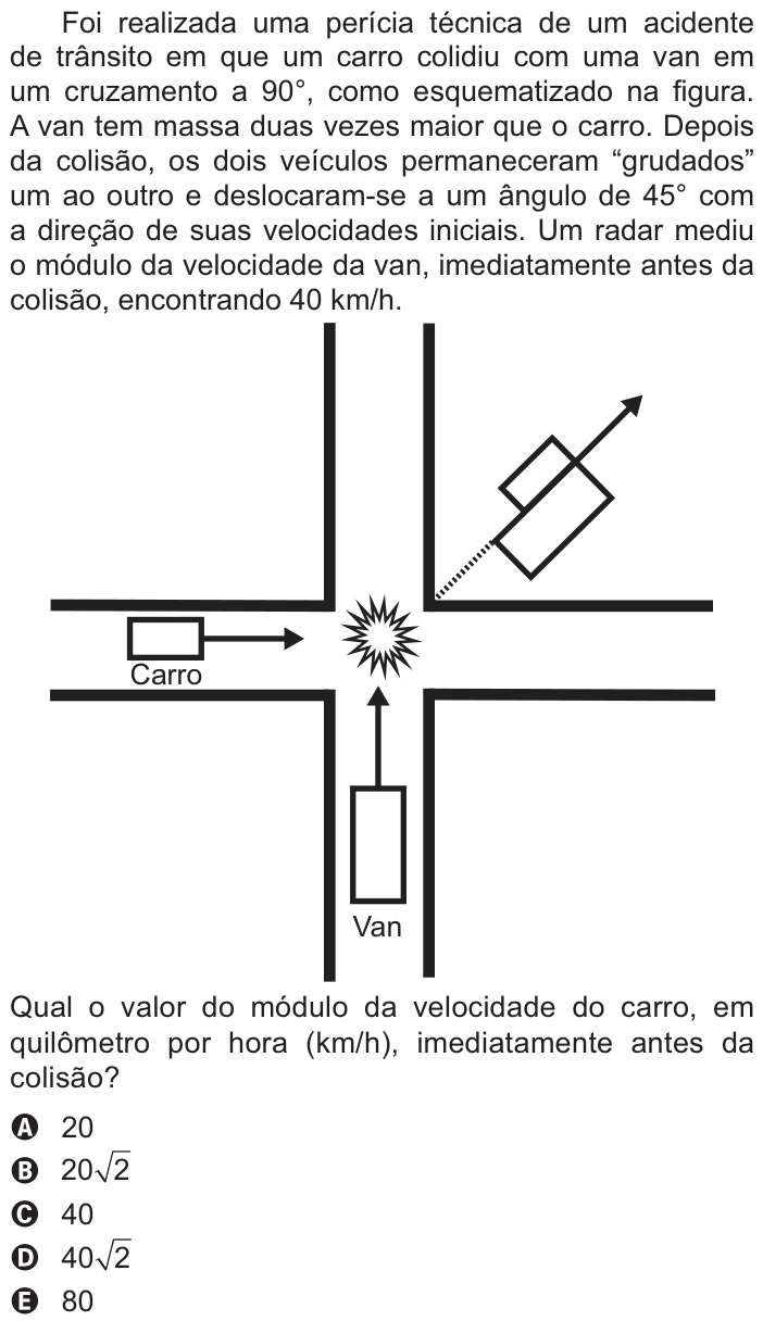 Questão 120 no caderno Azul do ENEM PPL 2021
