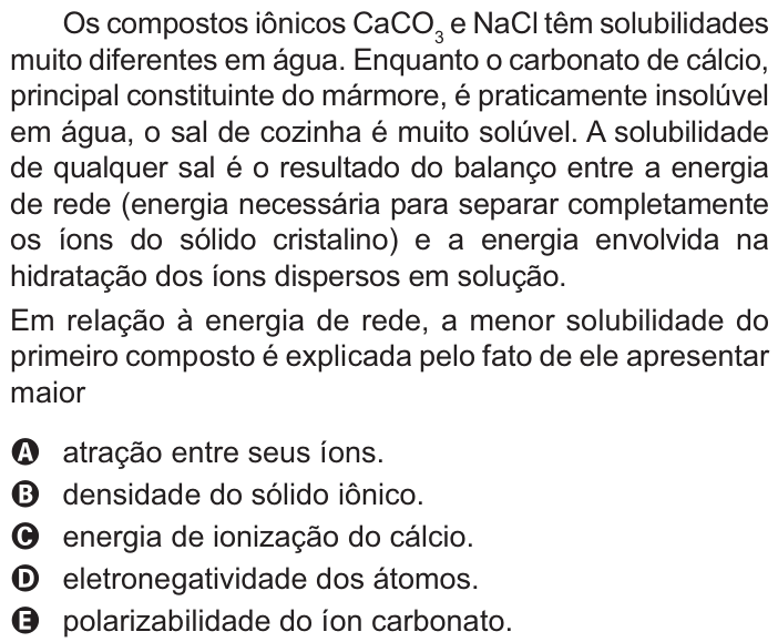 Questão 128 no caderno Azul do ENEM PPL 2021