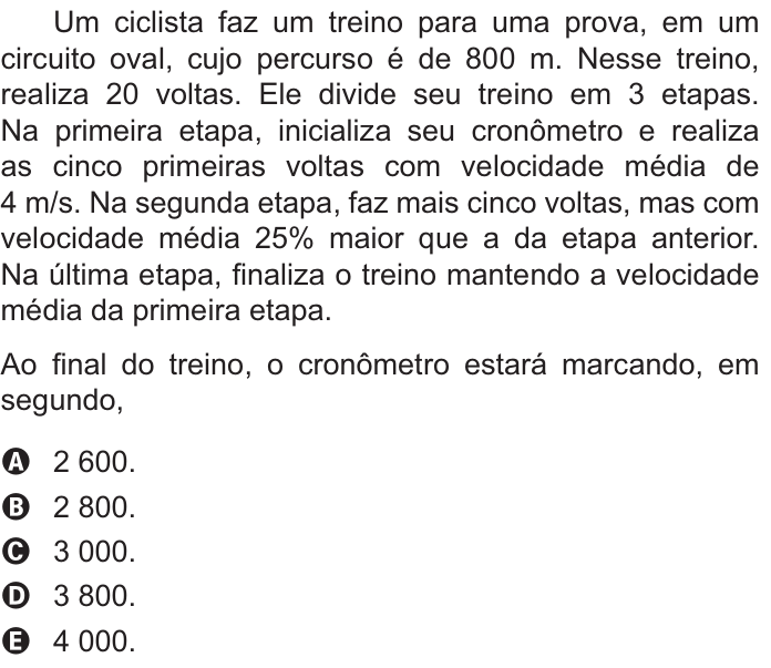 Questão 138 no caderno Azul do ENEM PPL 2021