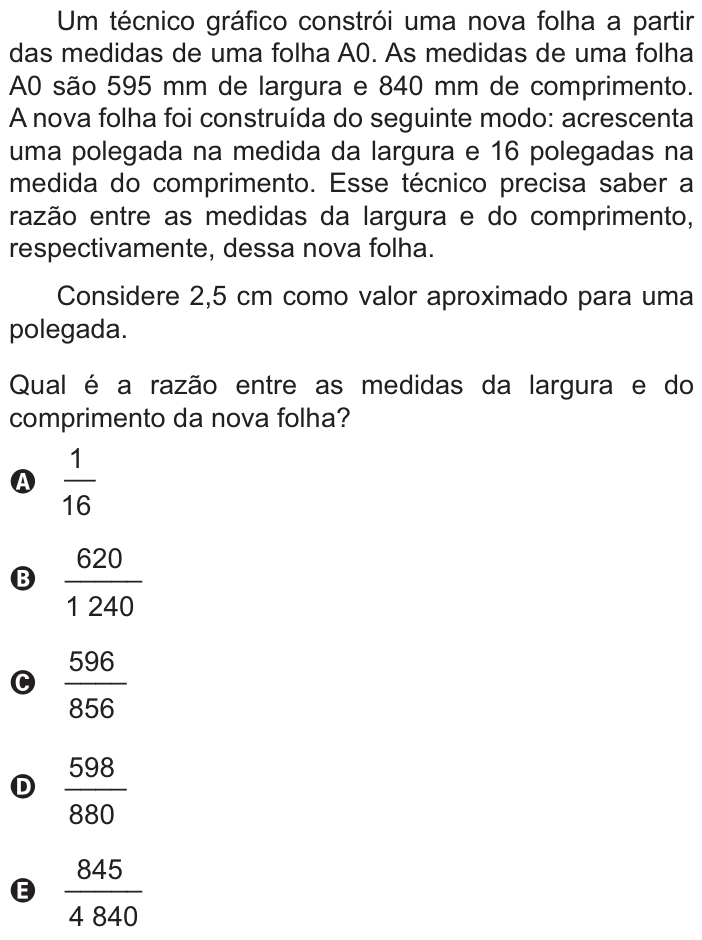 Questão 161 no caderno Azul do ENEM PPL 2021