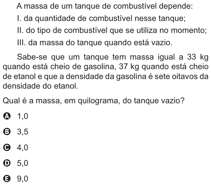 Questão 175 no caderno Azul do ENEM PPL 2021