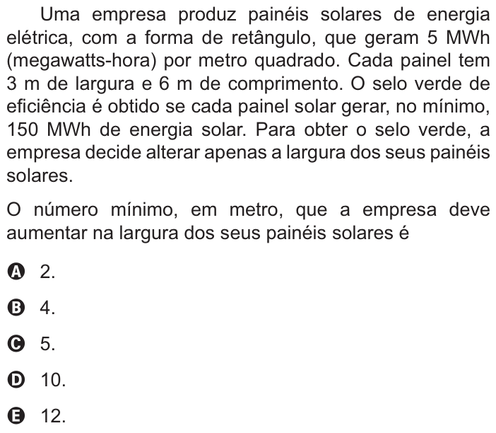 Questão 177 no caderno Azul do ENEM PPL 2021