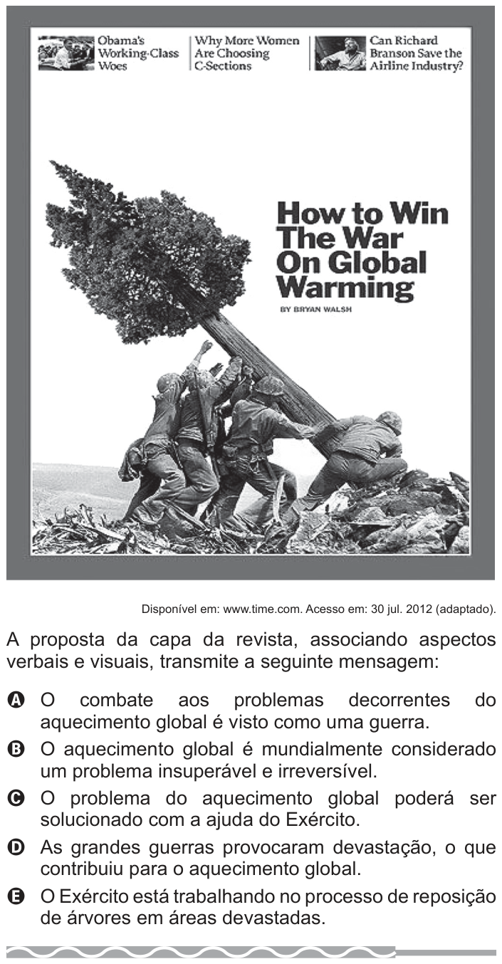 Questão 3 no caderno Azul do ENEM PPL 2017