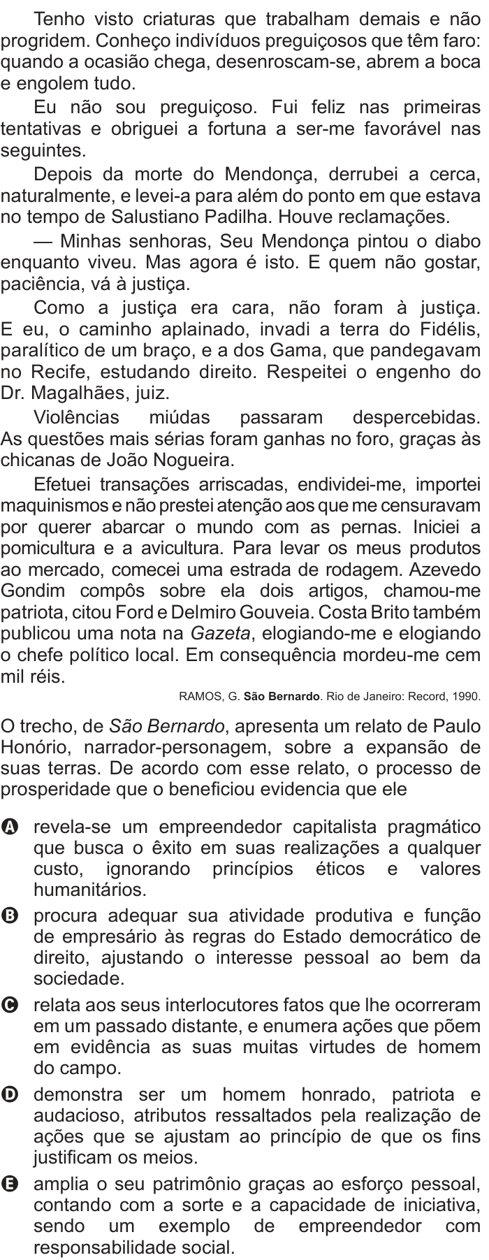 Questão 13 no caderno Azul do ENEM PPL 2017