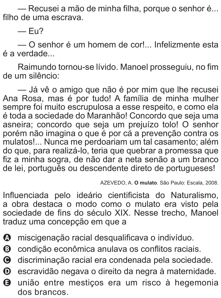 Questão 15 no caderno Azul do ENEM PPL 2017