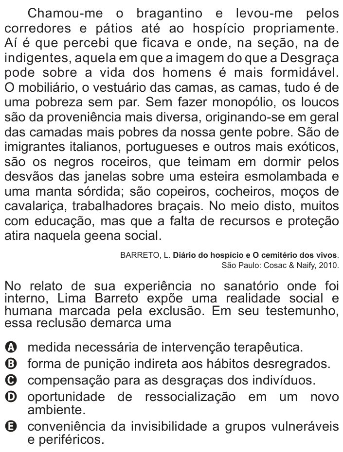 Questão 23 no caderno Azul do ENEM PPL 2017